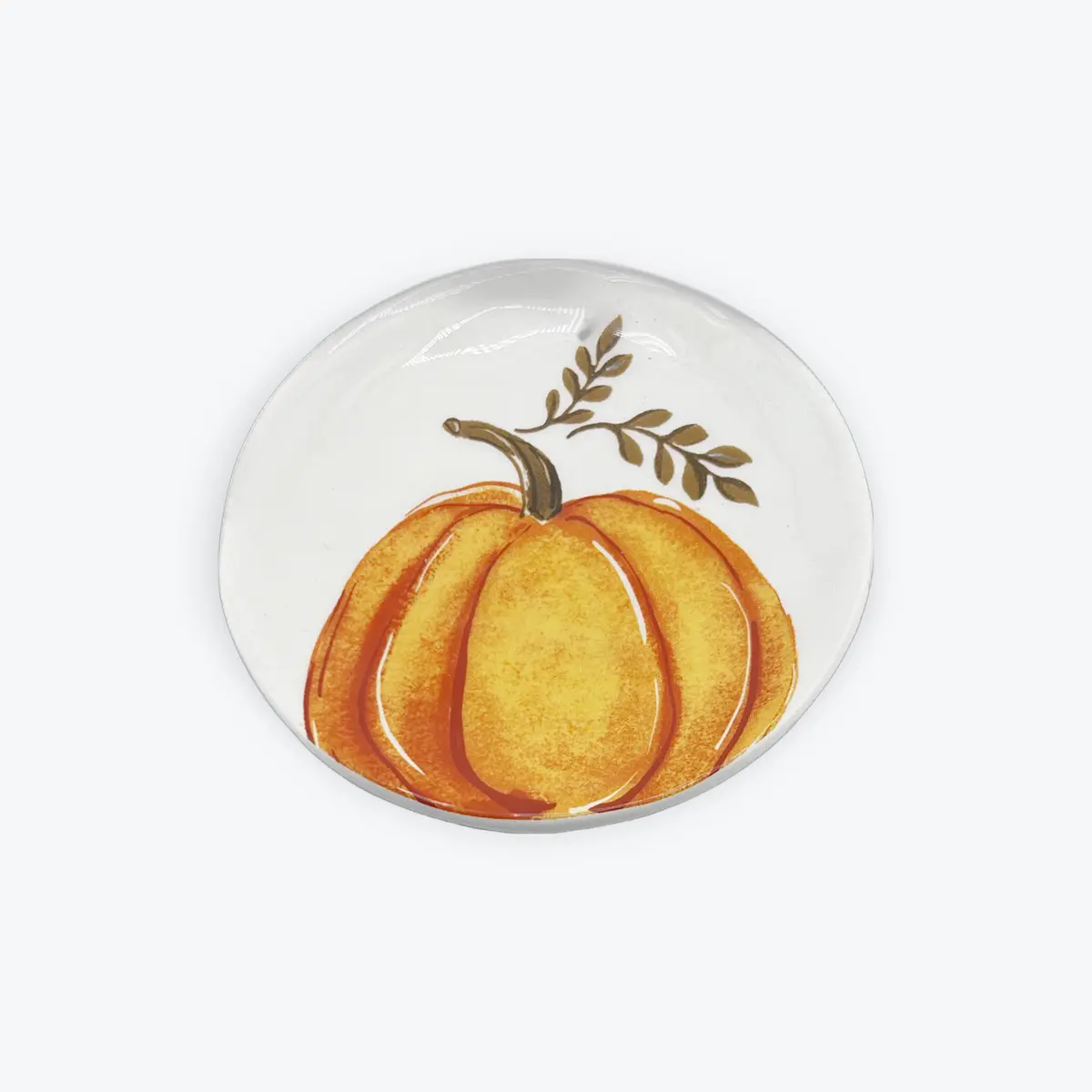 Pumpkin Glass Dish 1