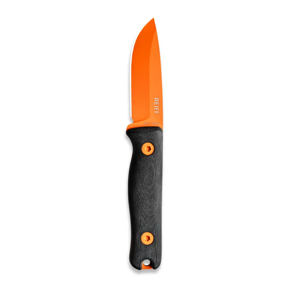 Reiff Knives F3 Fixed Blade Cpm 3V Hi-Vis Orange Black G10 1