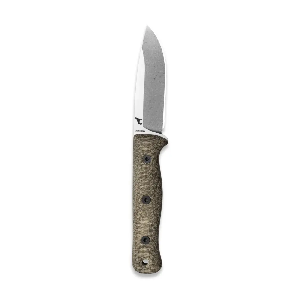 Reiff Knives F4 Knife Stonewash Magnacut, Green Canvas Micarta 2