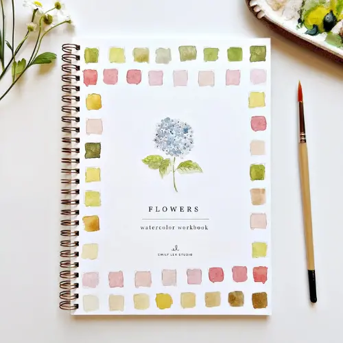 Flowers Watercolor Book 1