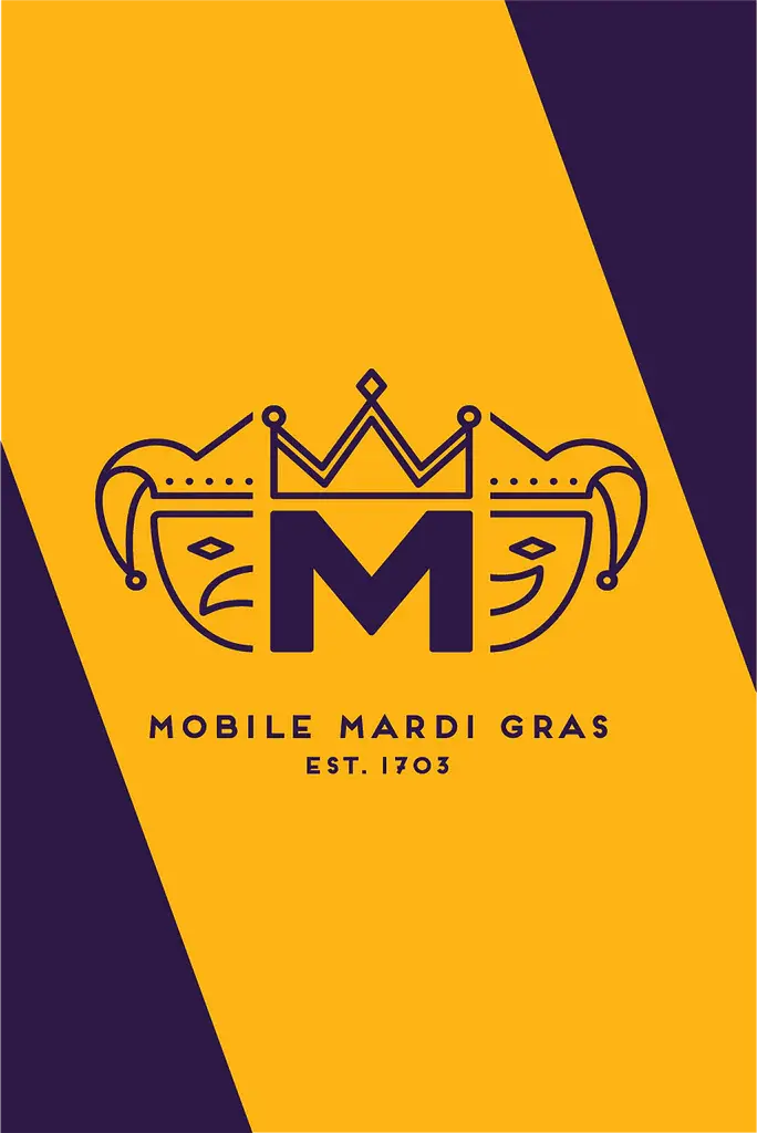 Official Mobile Mardi Gras Flag – Double-Sided Outdoor Flag 1