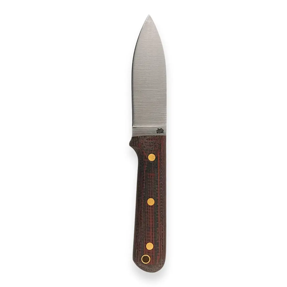 Ltwk Genesis A2 Flat - Red/Black Burlap Micarta 1