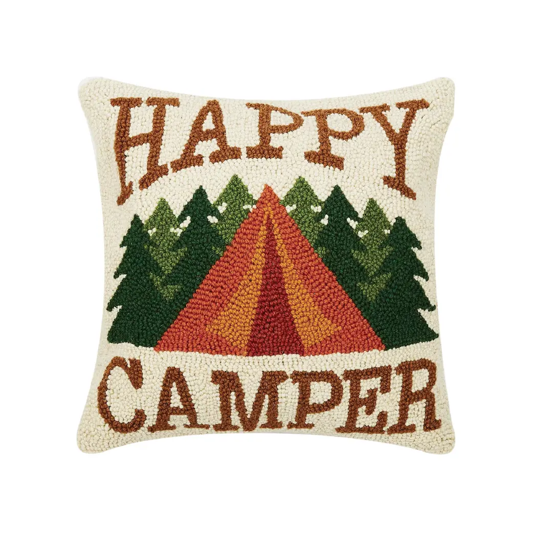 Happy Camper Hook Pillow 1