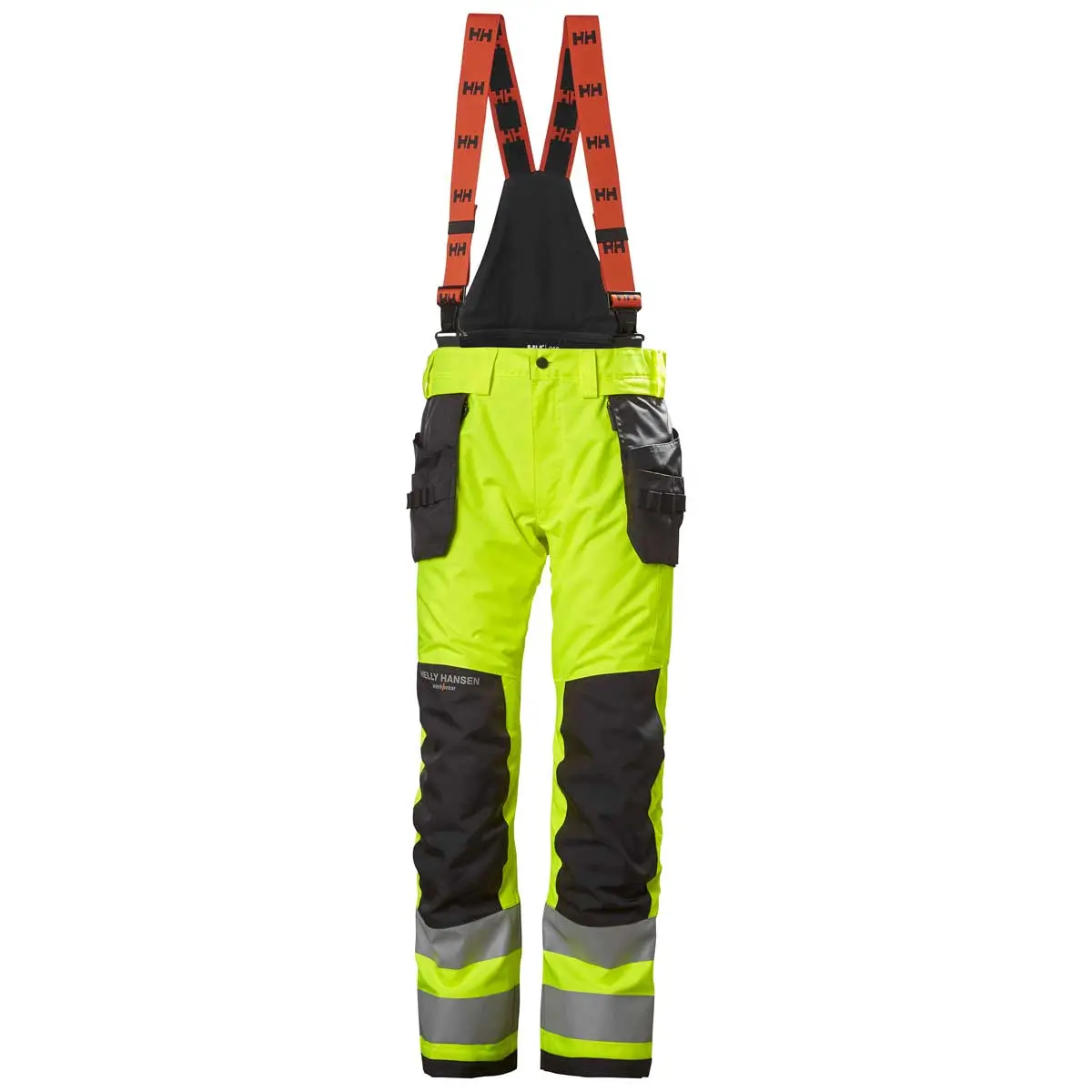 Helly Hansen Alna 2 Waterproof High-Visibility Construction Bib Pants – Class 2 Certified