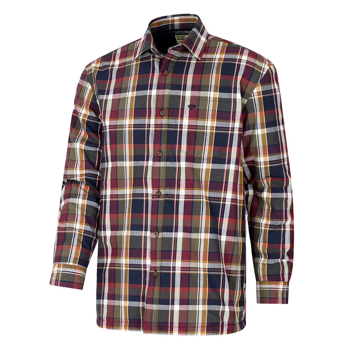 Hoggs Of Fife Arran Micro-Fleece Lined Cotton Checked Shirt 1