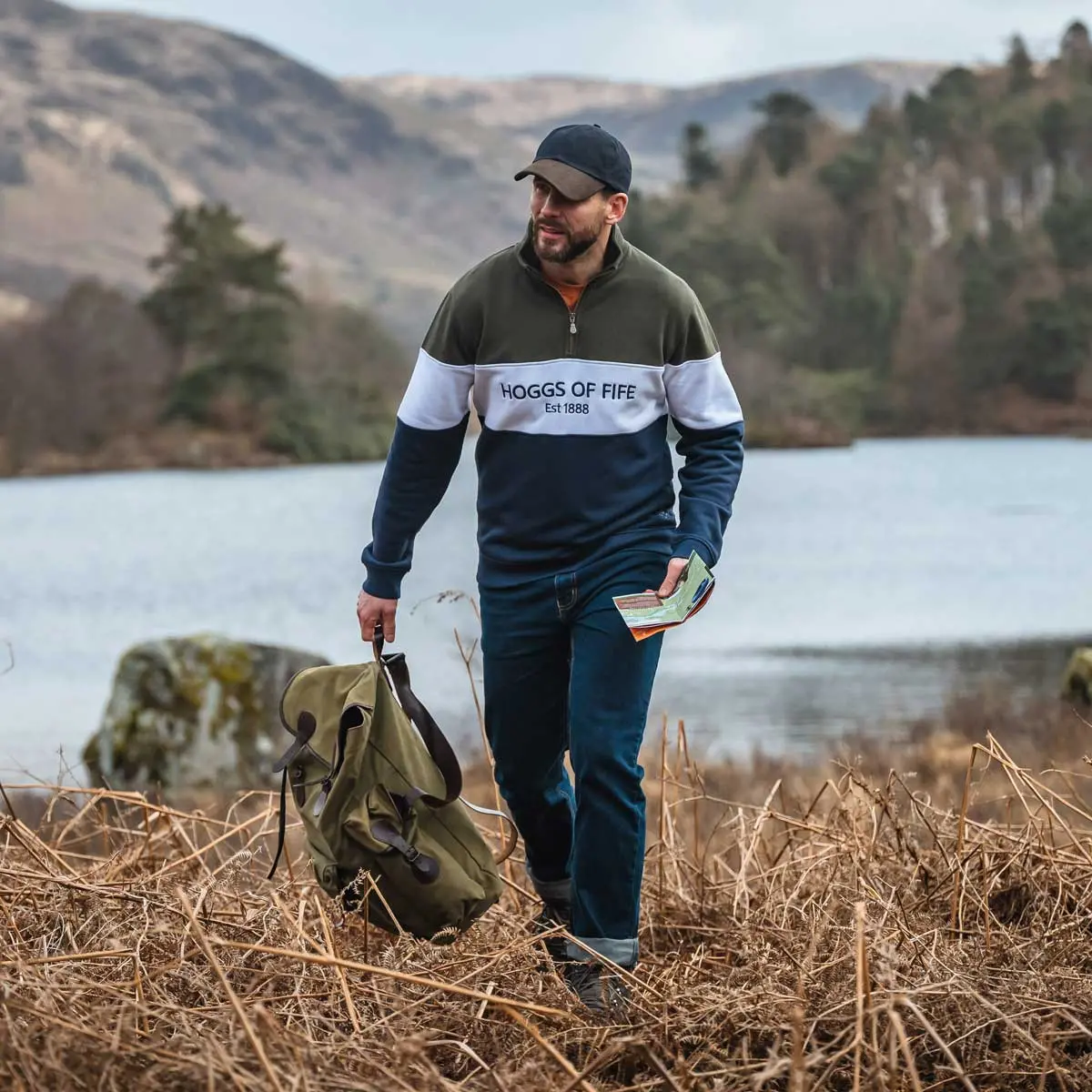 Hoggs Of Fife Dumfries 1888 Quarter Zip Sweatshirt 11