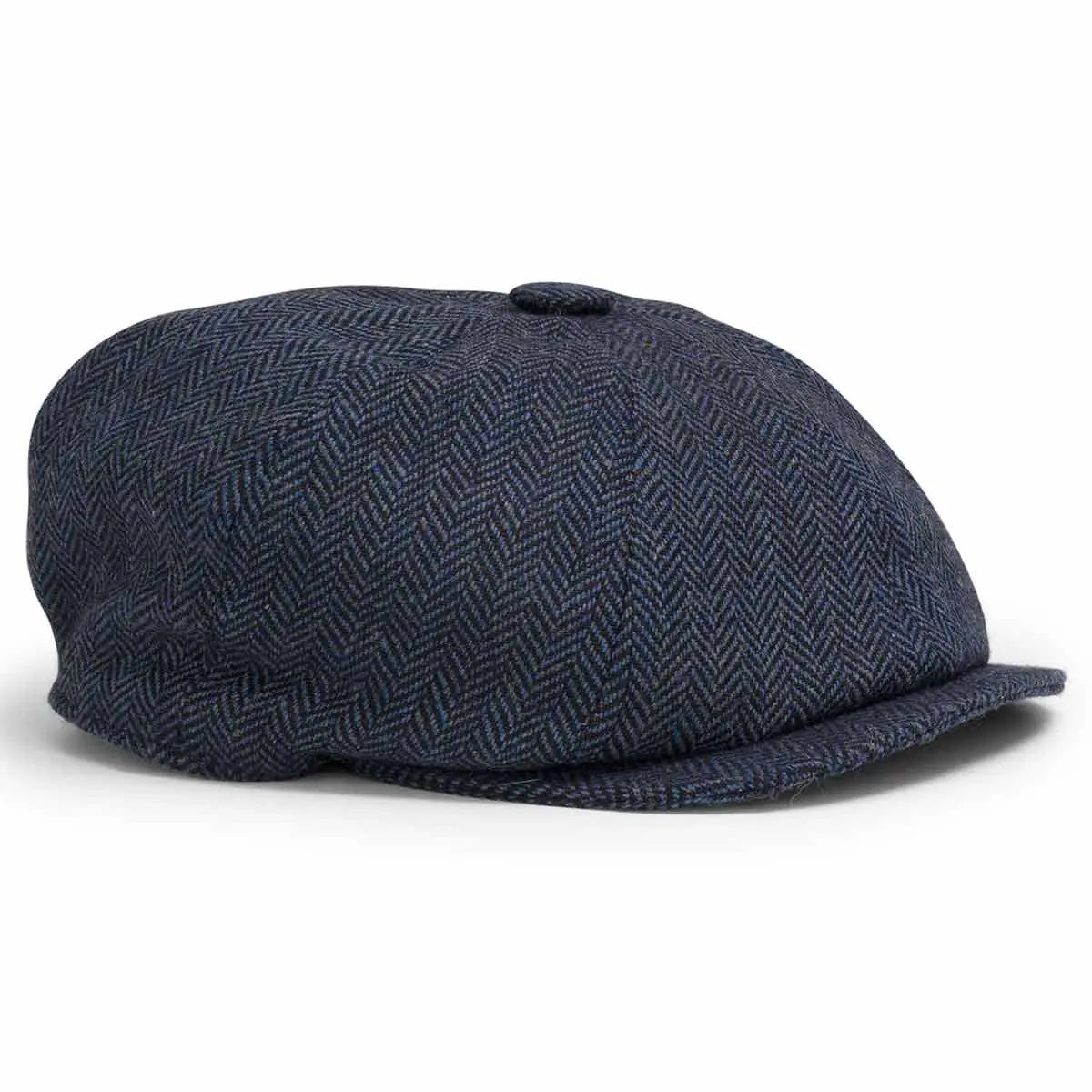 Hoggs Of Fife Herringbone Tweed Baker Boy Cap 1