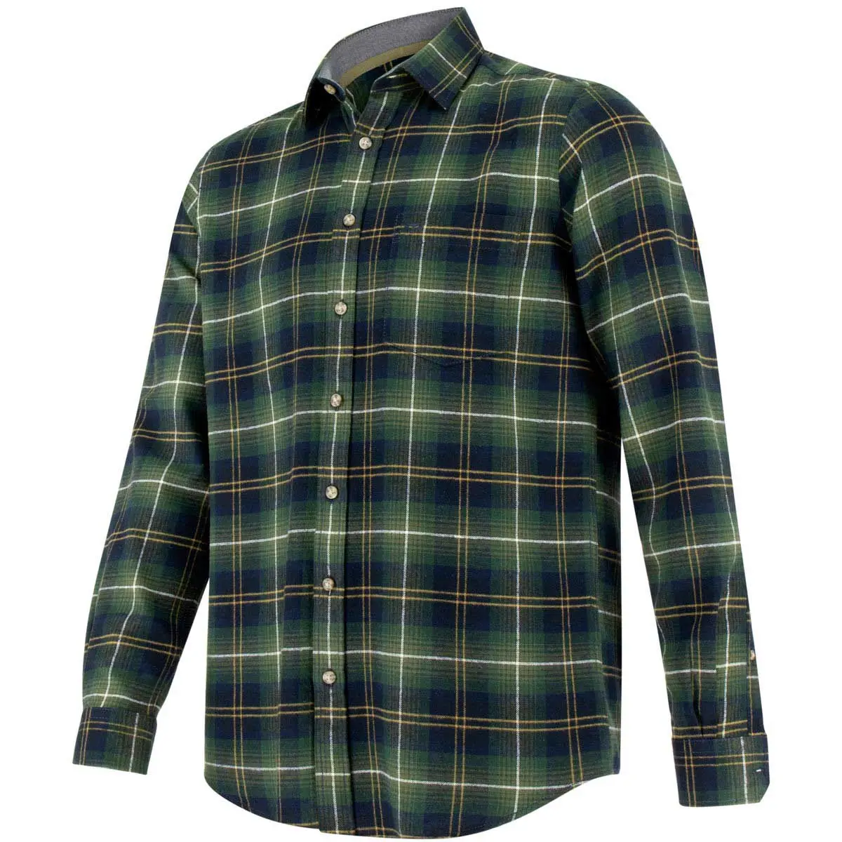 Hoggs Of Fife Pitmedden Ls Flannel Check Shirt 1