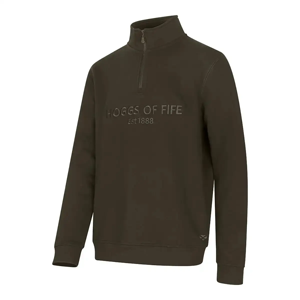 Hoggs Of Fife Galloway 1888 Plain 1/4 Zip Sweatshirt 1