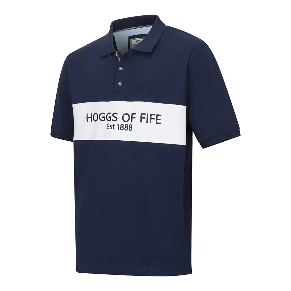 Hoggs Of Fife Stewart Block Pique Polo Shirt 1