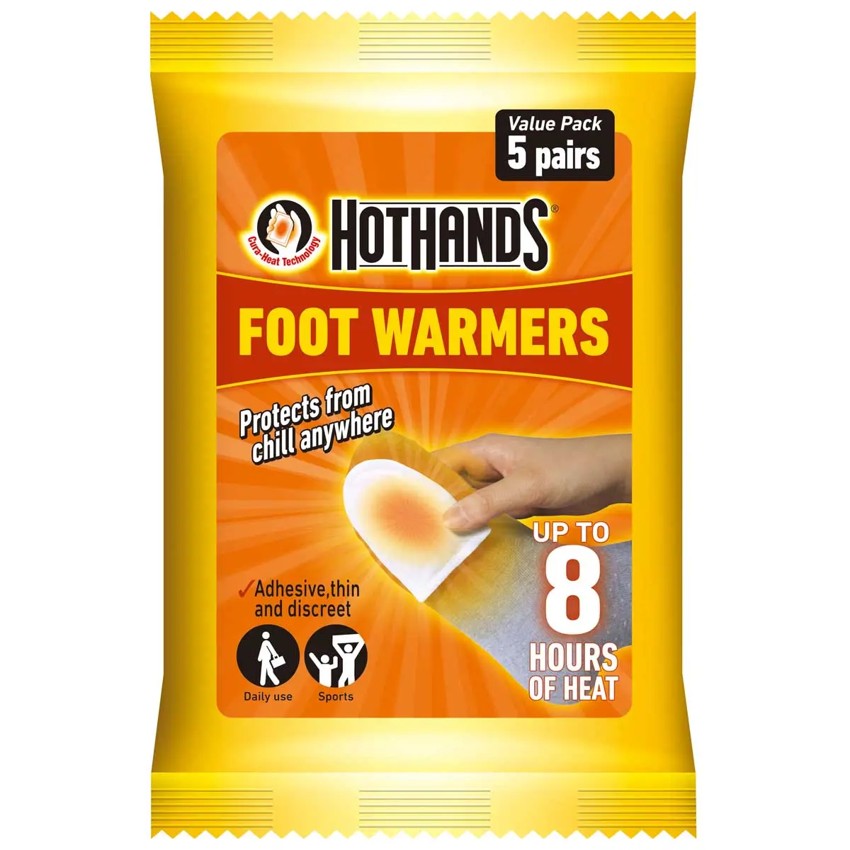 Hothands Foot Warmers - Pack Of 5 1