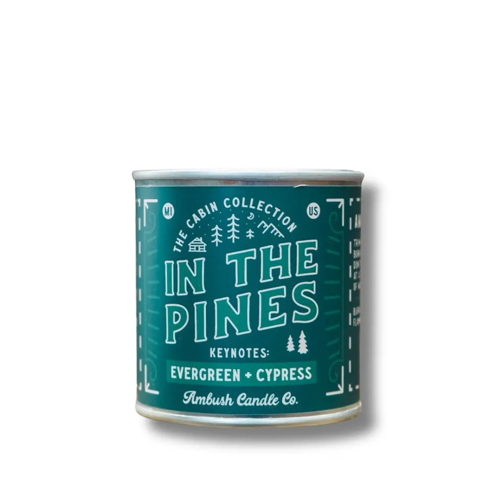 In The Pines | Evergreen + Cypress 8Oz Soy Candle 1
