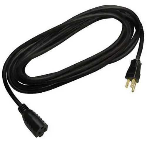 Master Electrician 02306Me 15' 16/3 Sjtw Black Round Vinyl Indoor / Outdoor 13A Extension Cord - Quantity Of 9 1
