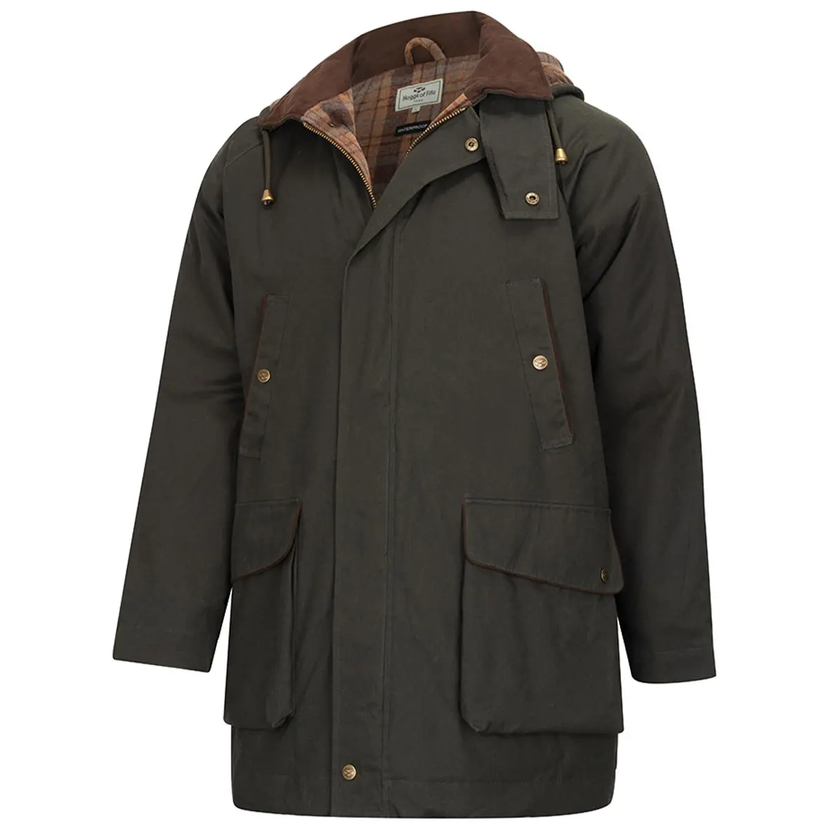 Hoggs Of Fife Kelso Waterproof Padded Waxed Jacket 1