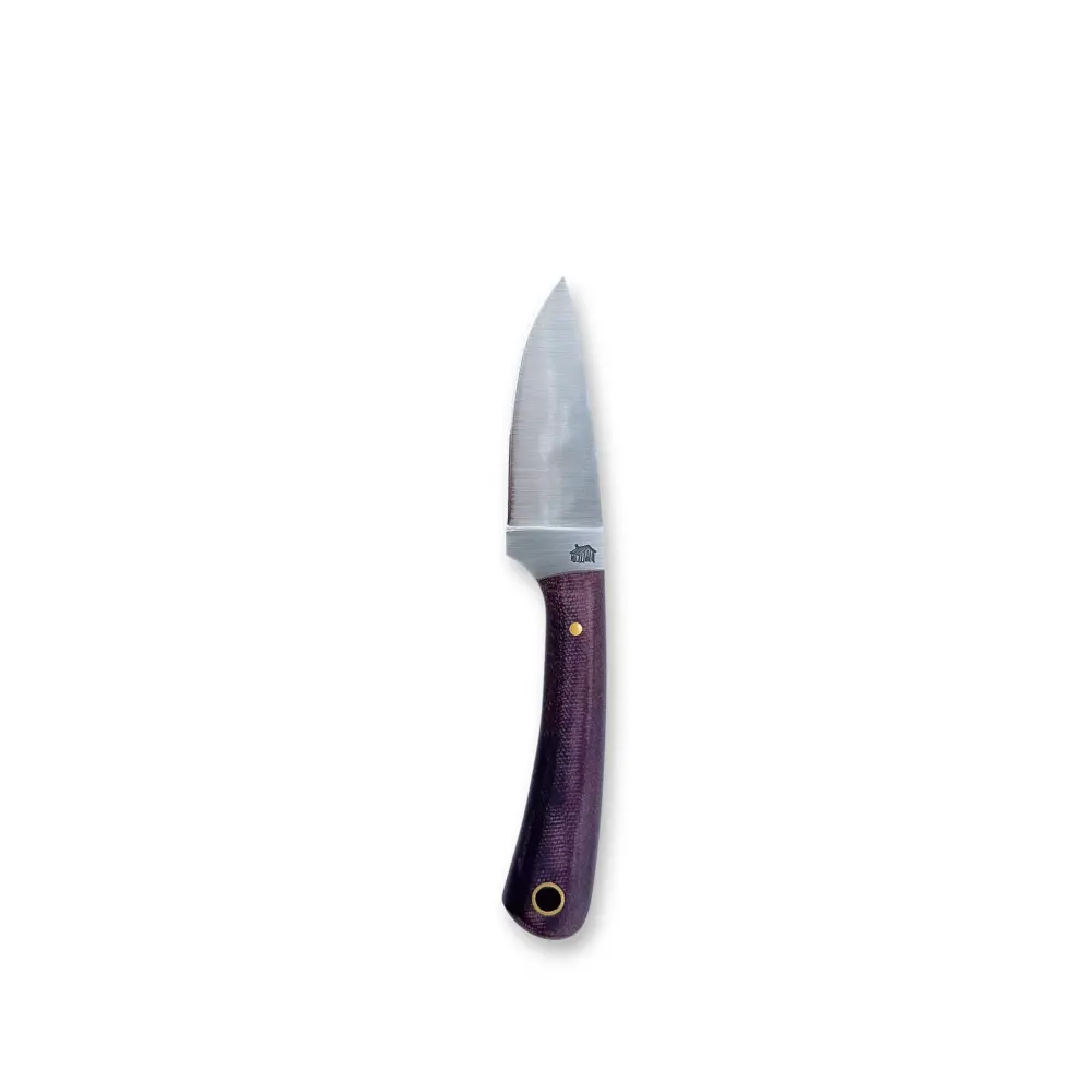 Lt Wright Knives - Frontier Valley Aeb-L Flat - Double Red Micarta 1