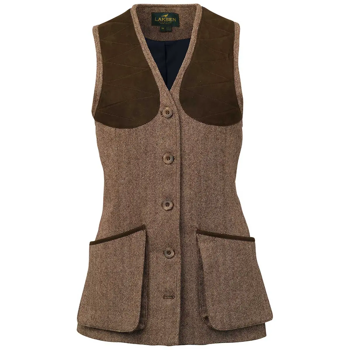 Laksen Glyn Beauly Women's Tweed Shooting Vest 1