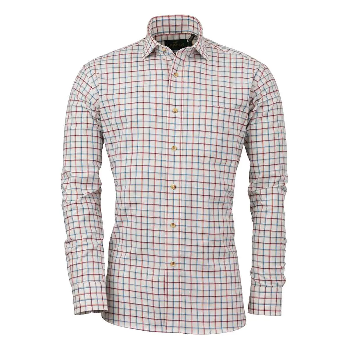 Laksen Greg Organic Brushed Cotton Checked Shirt 1