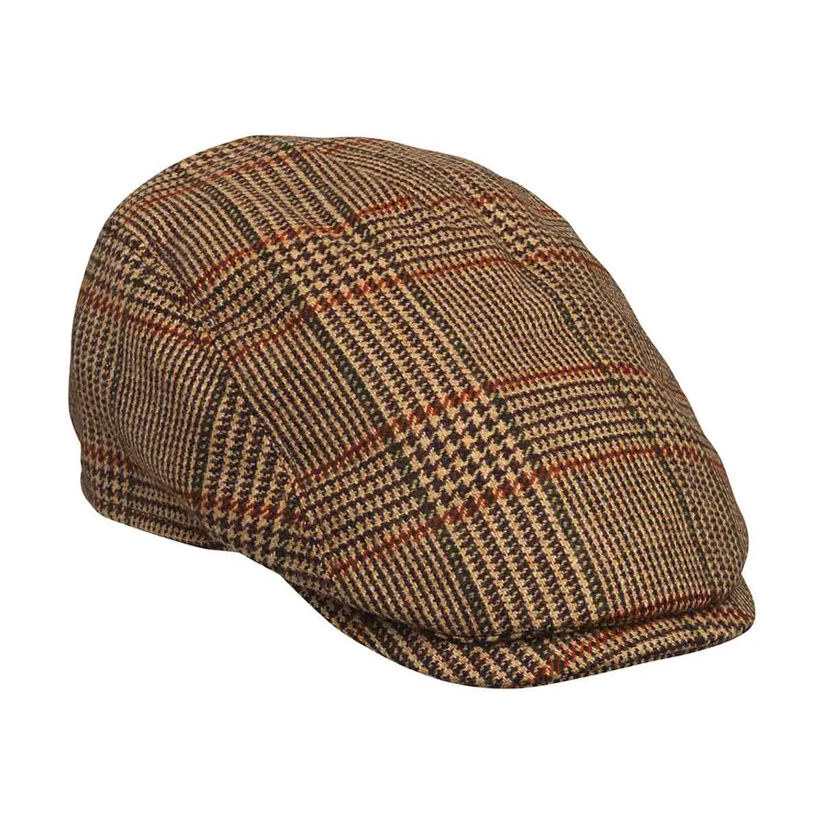 Laksen Cavendish Tweed Drivers Flat Cap 1