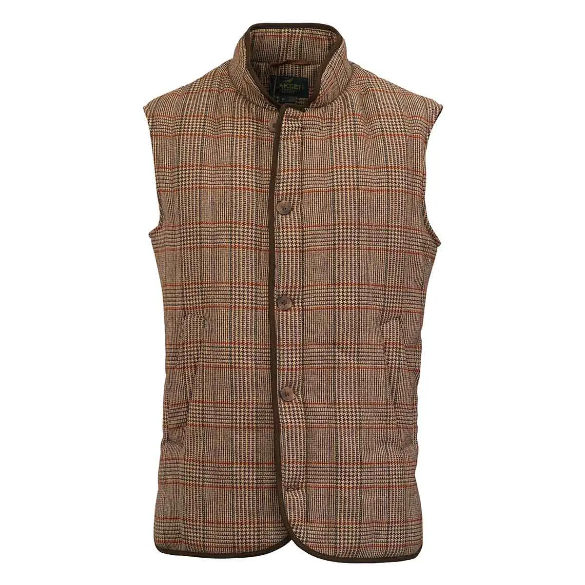 Laksen Cavendish Vertical Quilted Tweed Vest 1