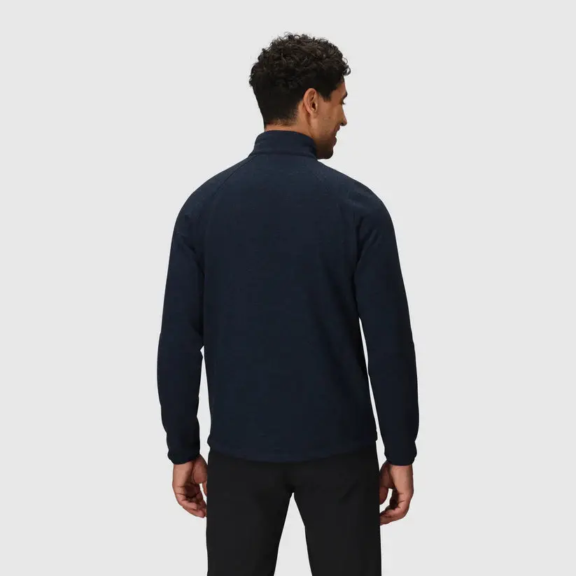 Men’S Crescent Fleece Half Zip – Merino Wool & Recycled Polyester 2