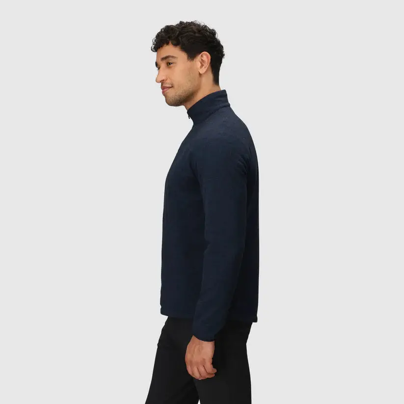 Men’S Crescent Fleece Half Zip – Merino Wool & Recycled Polyester 3