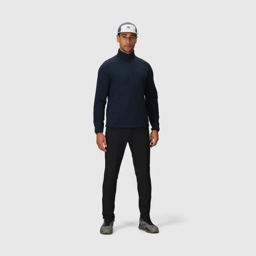 Men’S Crescent Fleece Half Zip – Merino Wool & Recycled Polyester 4