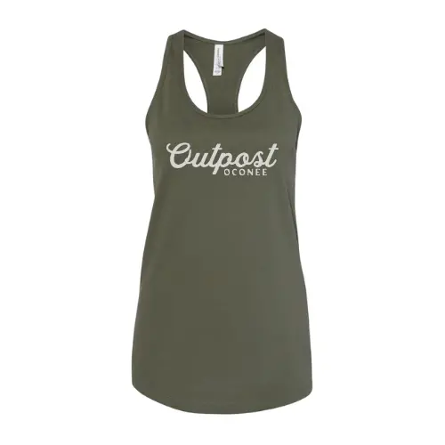 Outpost Oconee Logo Tank Top - Military Green 1
