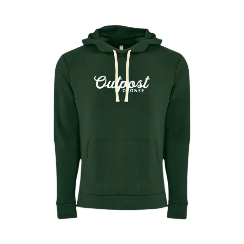 Outpost Oconee Classic Logo Hoodie - Forest Green & White Logo 1