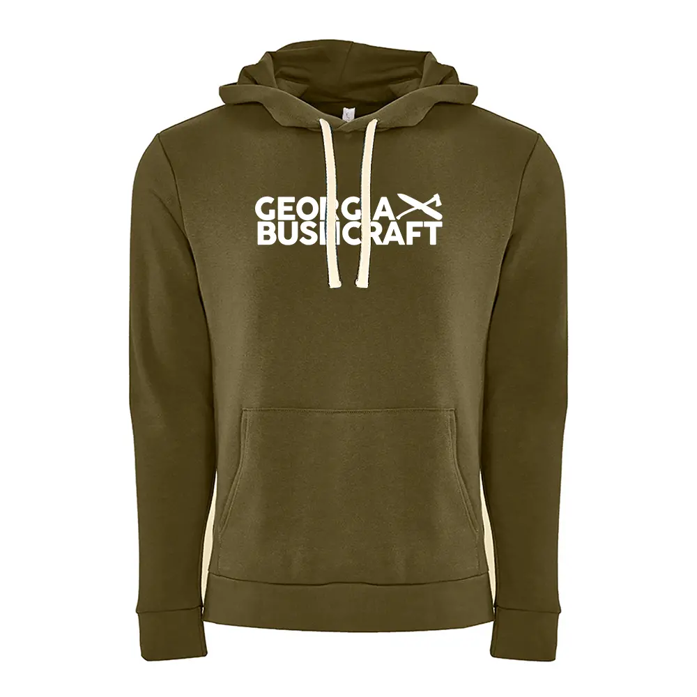 Georgia Bushcraft Classic Logo Hoodie - Military Green 1