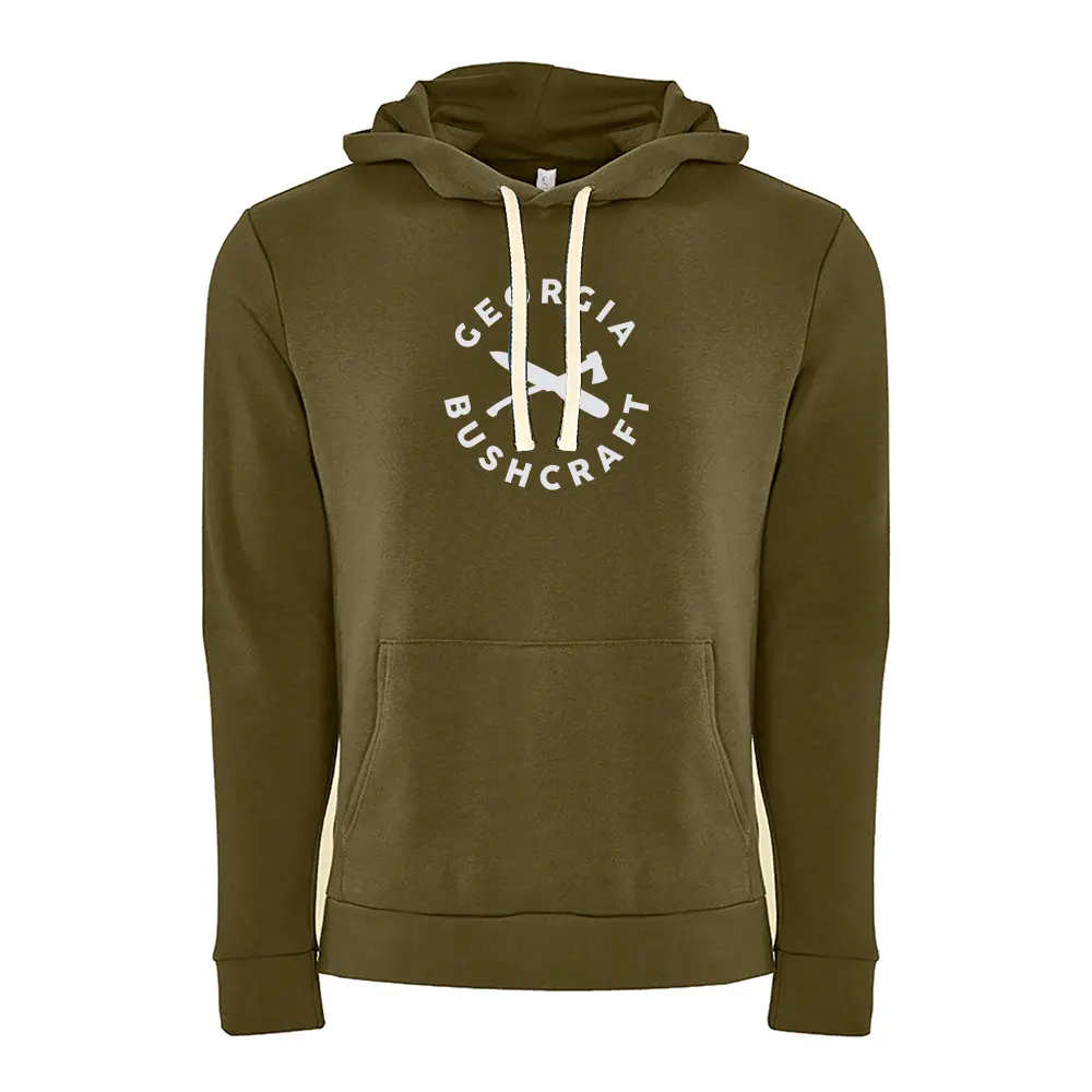 Georgia Bushcraft Original Logo Hoodie - Military Green 1
