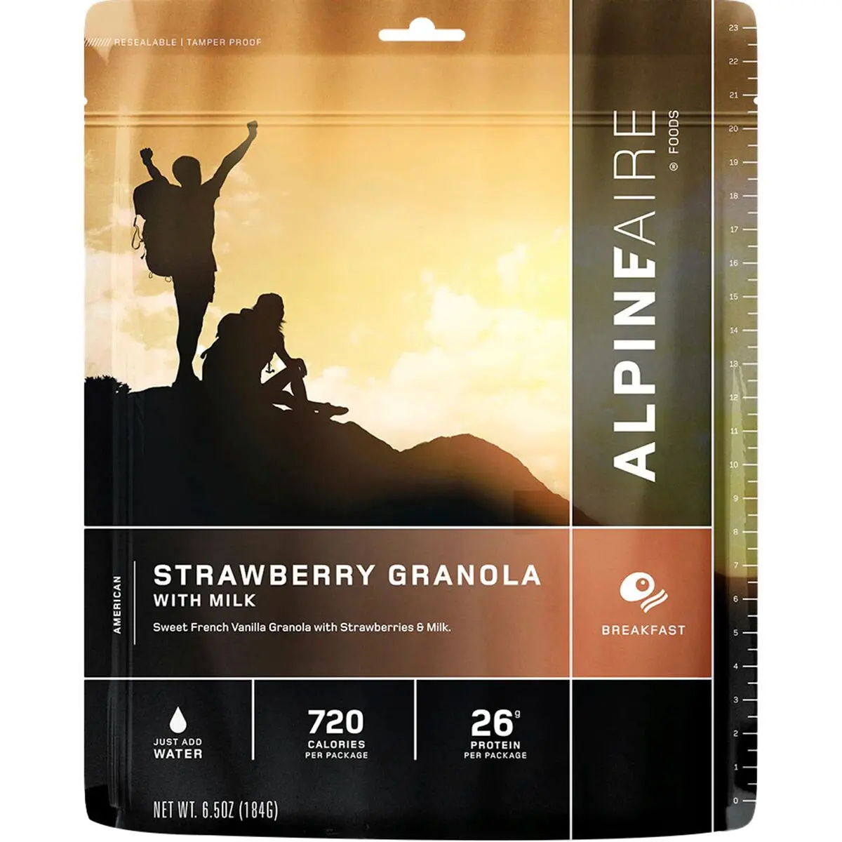 Alpineaire Strawberry Granola With Milk Freeze-Dried Breakfast 1