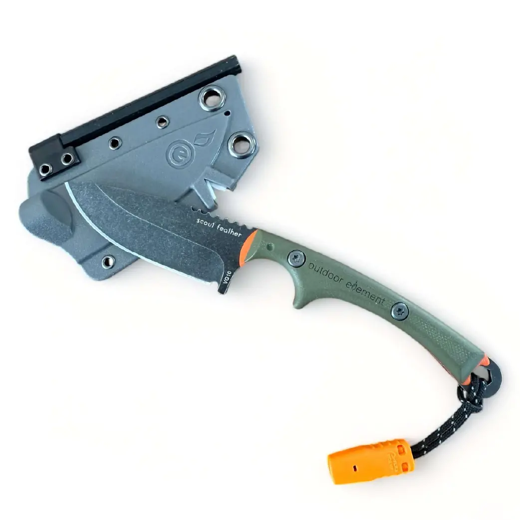 Outdoor Element Scout Feather Survival Knife - Od Green 1