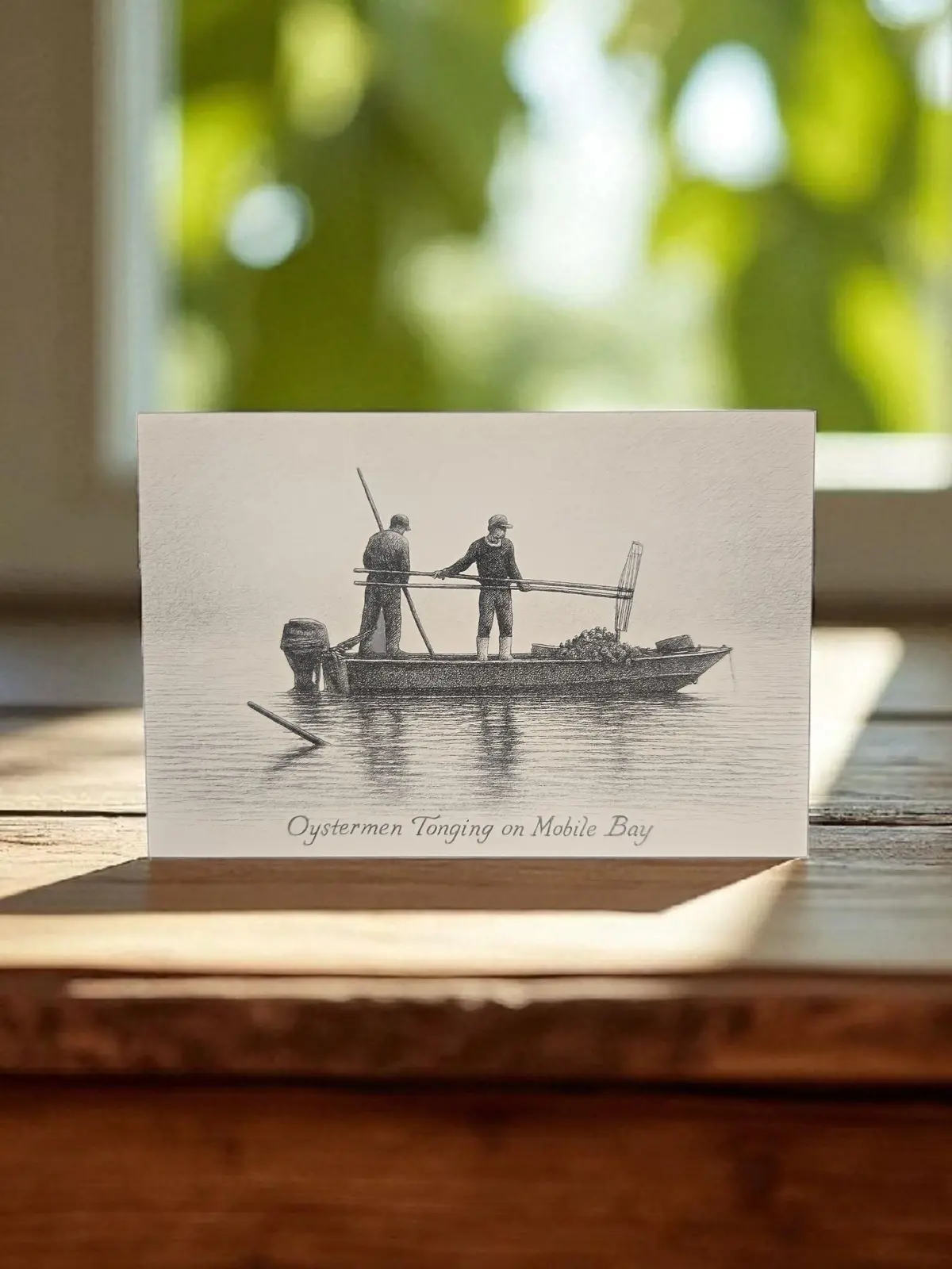 Oyster Tonging Postcard 1