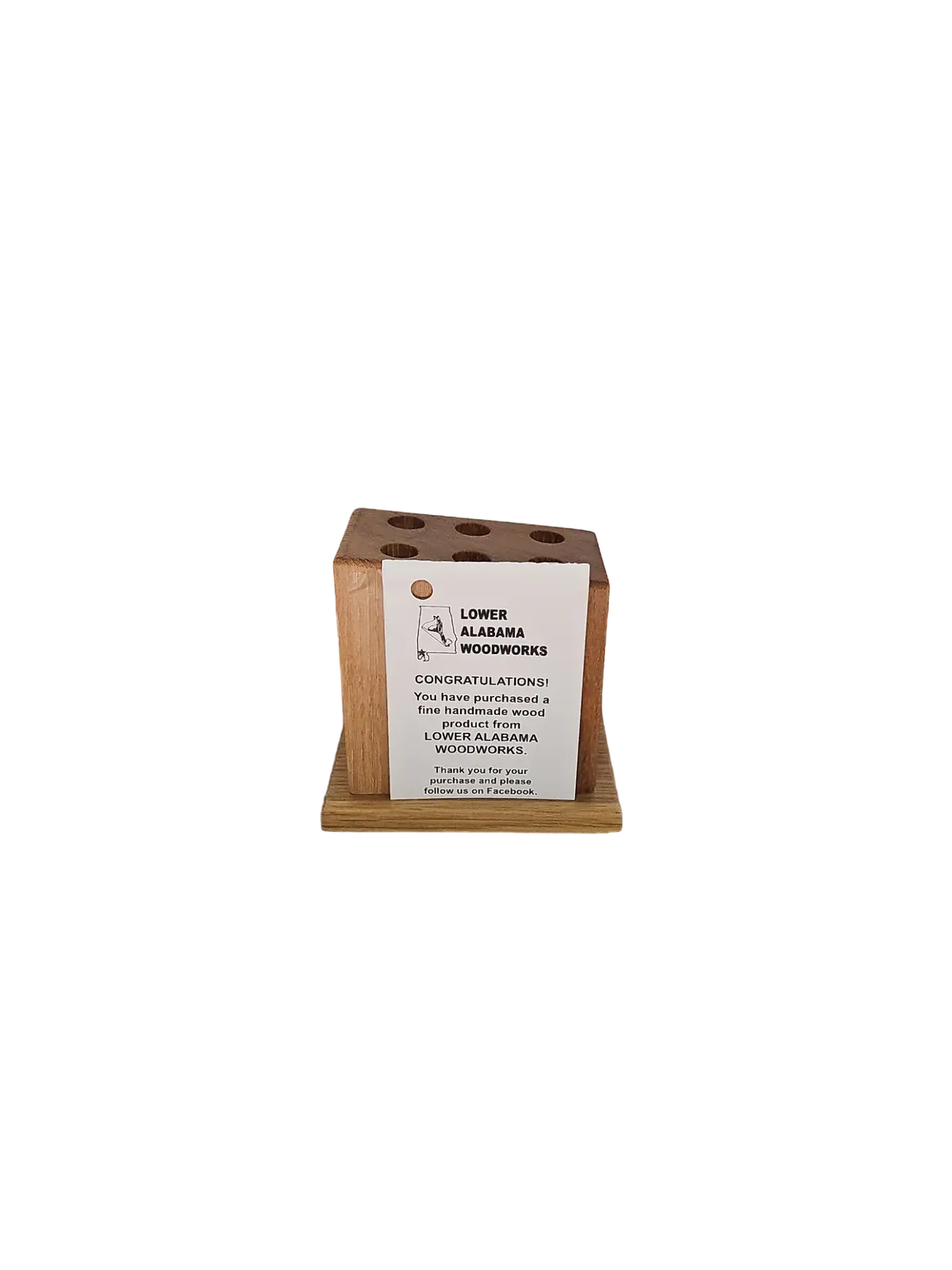 Mobile Bay Area Woodworking Upright Wooden Pencil Holder 1