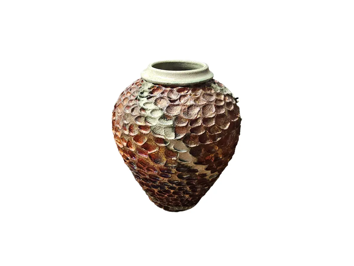 Bruce Odell Iridesent 11 Inch Vase 1