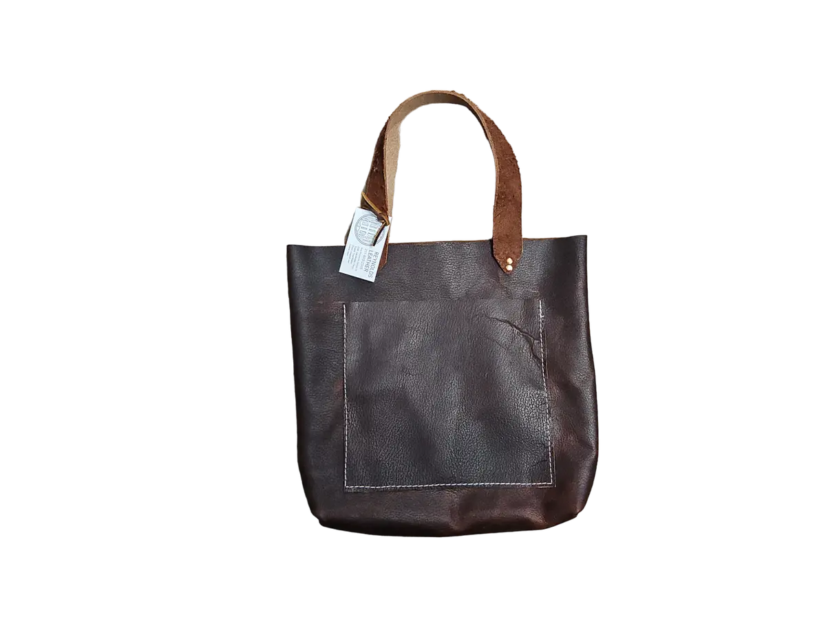 Reynolds Leather Brown Suede Thick Strap Purse 1
