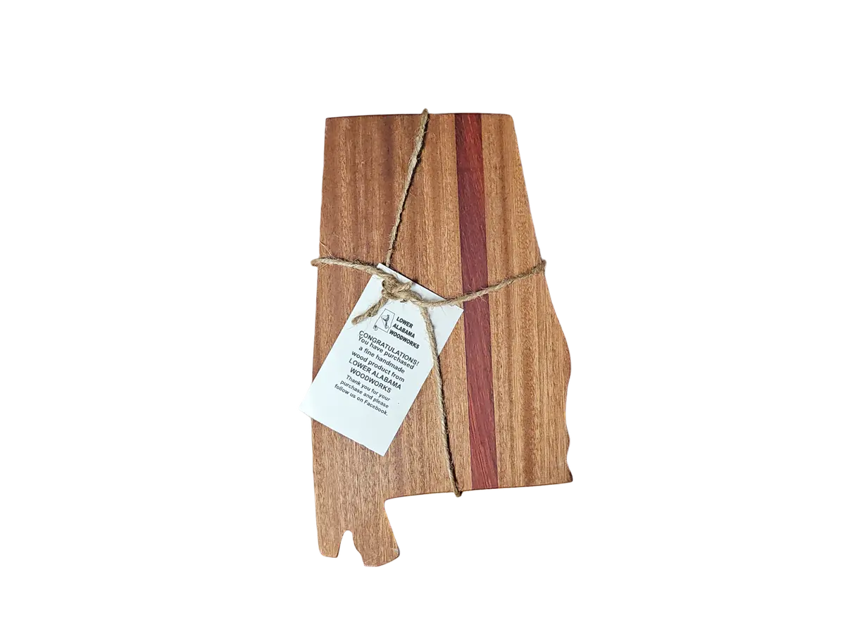 Mobile Bay Area Woodworking Alabama State Cutting Board 1