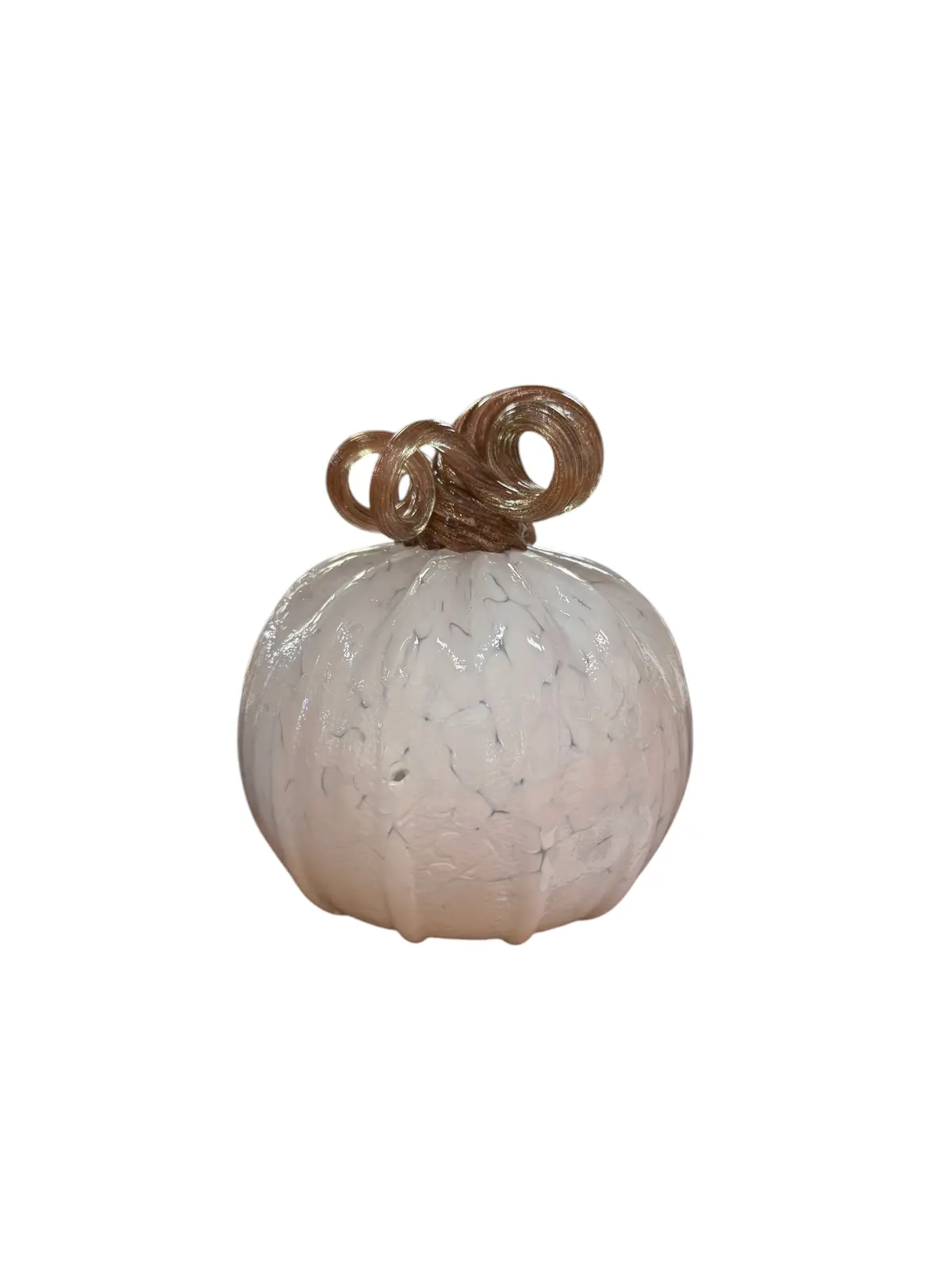 Muffinjaw Designs Large White Pumpkin With Gold Stem 1