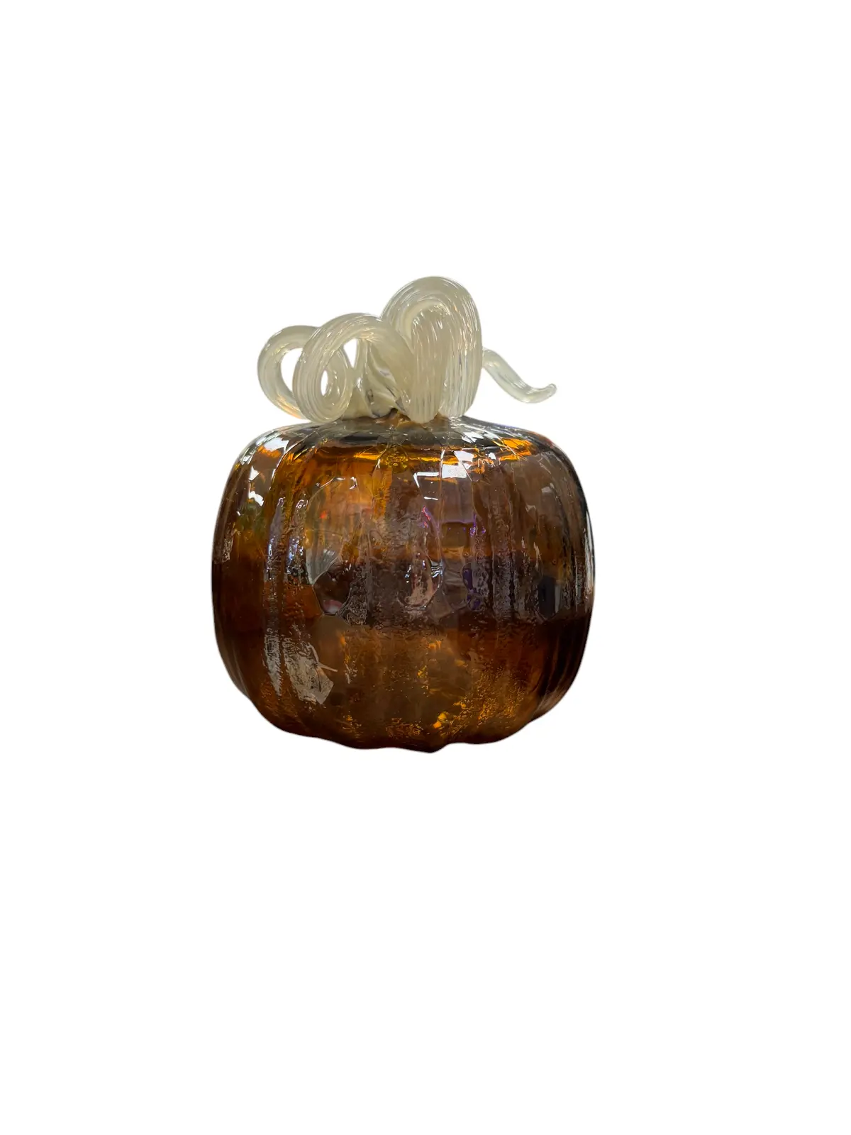 Muffinjaw Designs Large Brown Pumpkin With Cream Stem 1