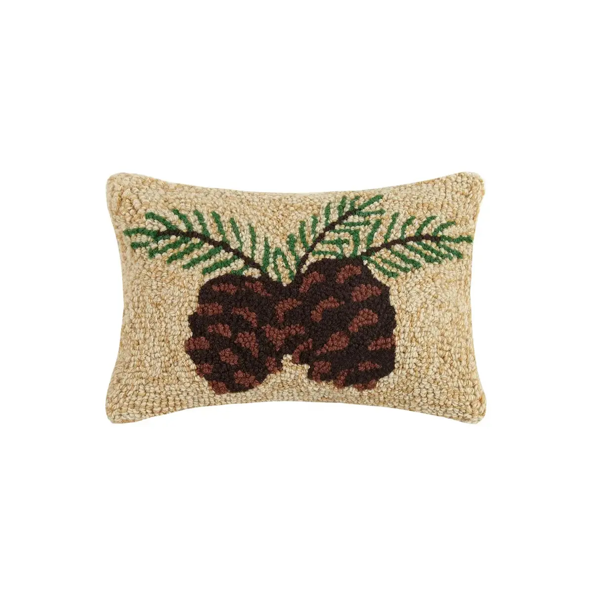 Pine Cone Hook Pillow 1