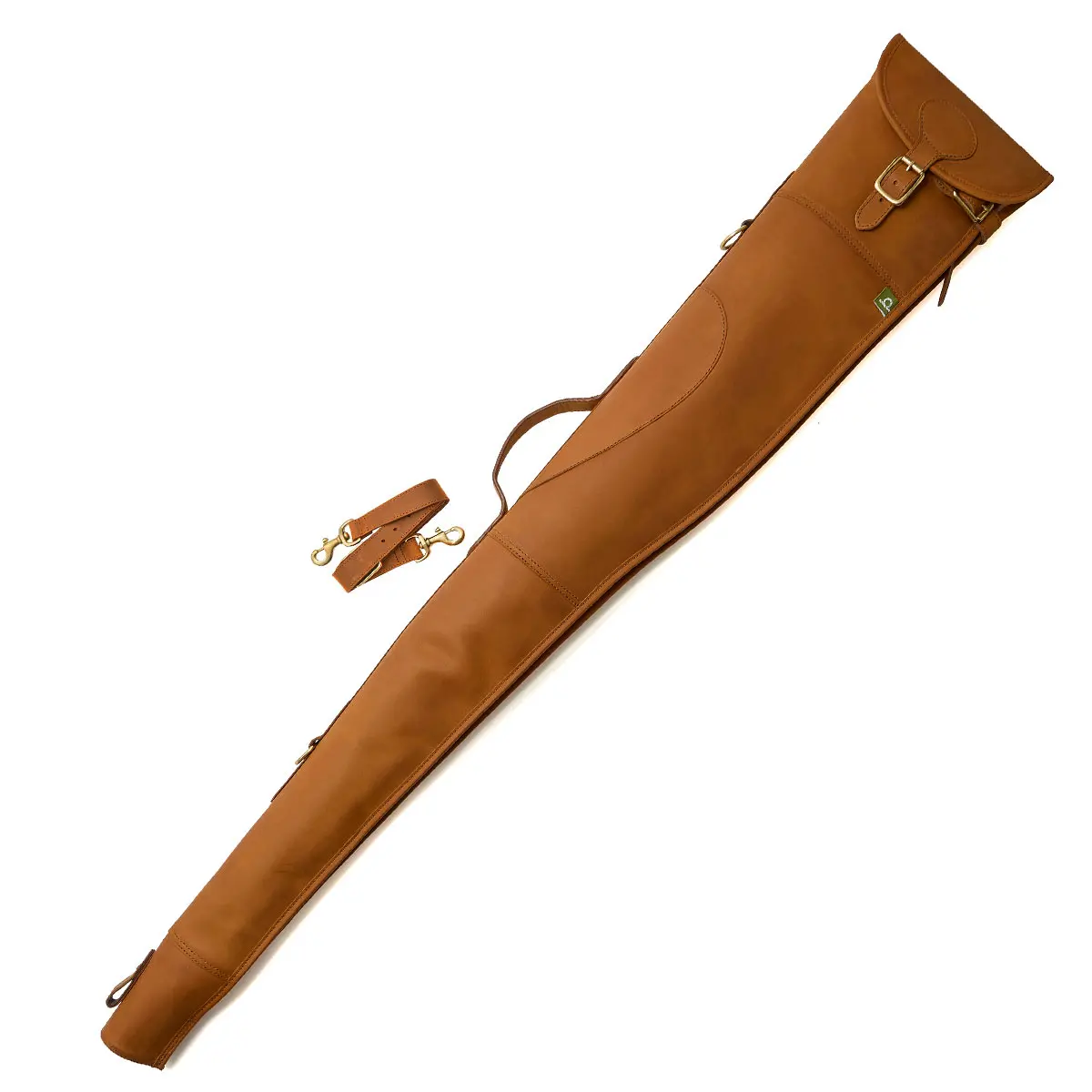 Chatham Premium Antique Oiled Leather Gun Slip With Flap & Zip 3