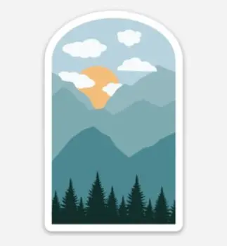 Rbo Mountain View Sticker 1