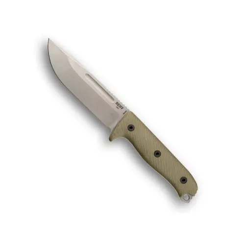 Reiff Knives Vicon Magnacut Stonewash, Green G10 Handles 1