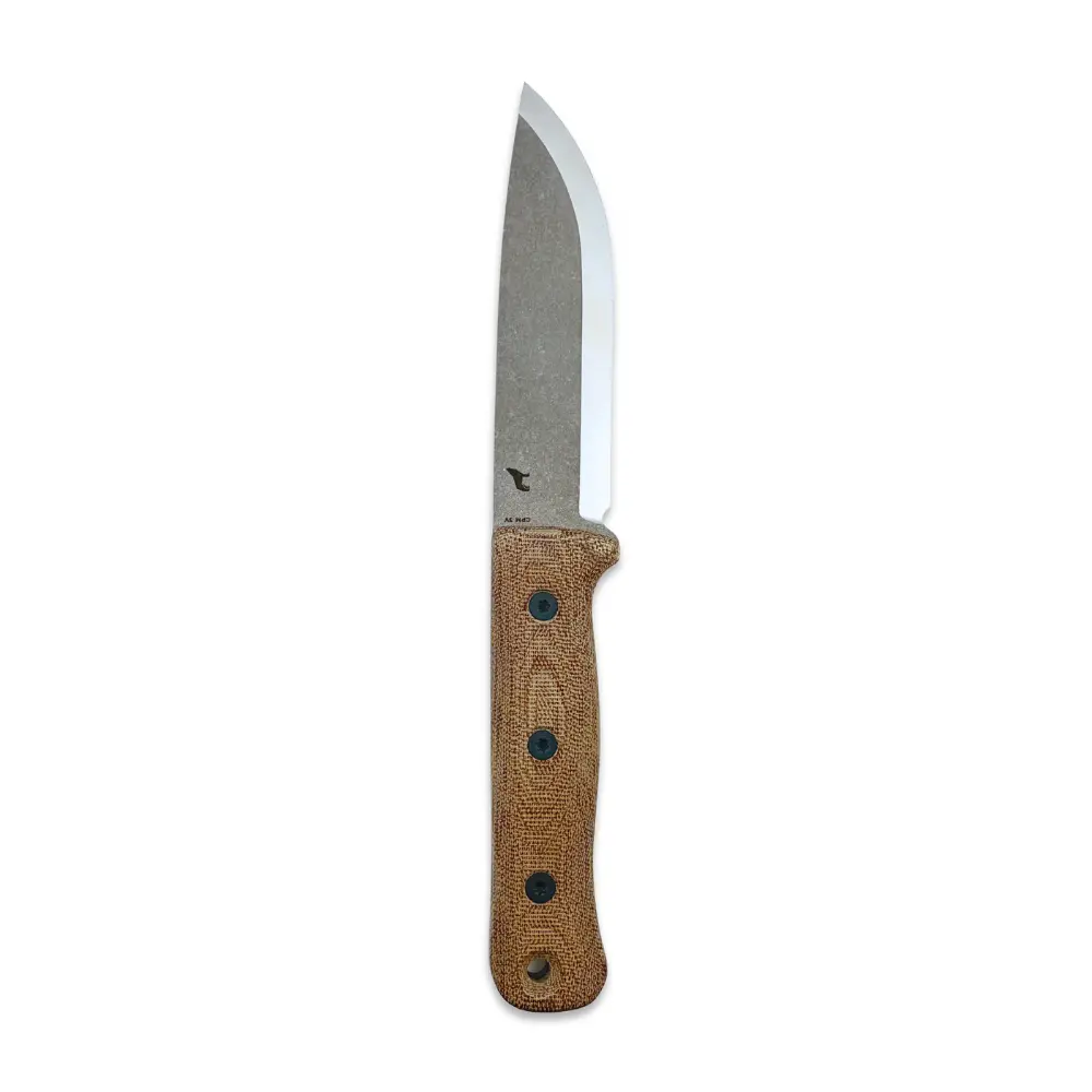 Reiff Knives S5 3V Scandi Acid Stonewash Blade Natural Micarta Handles 2