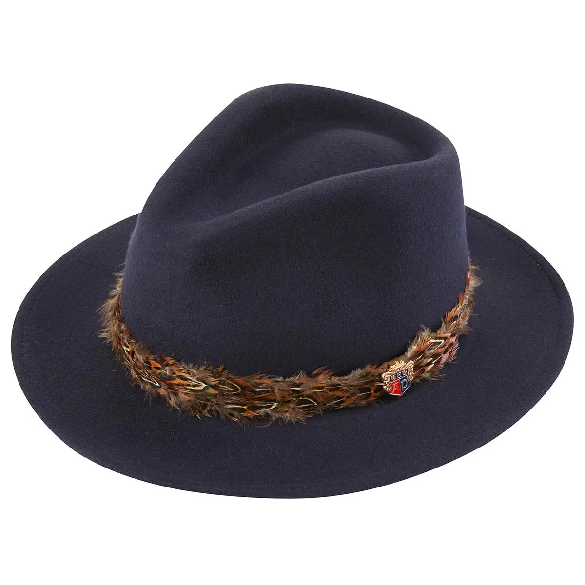 Alan Paine Richmond Felt Hat Featuring Decorative Feather Band