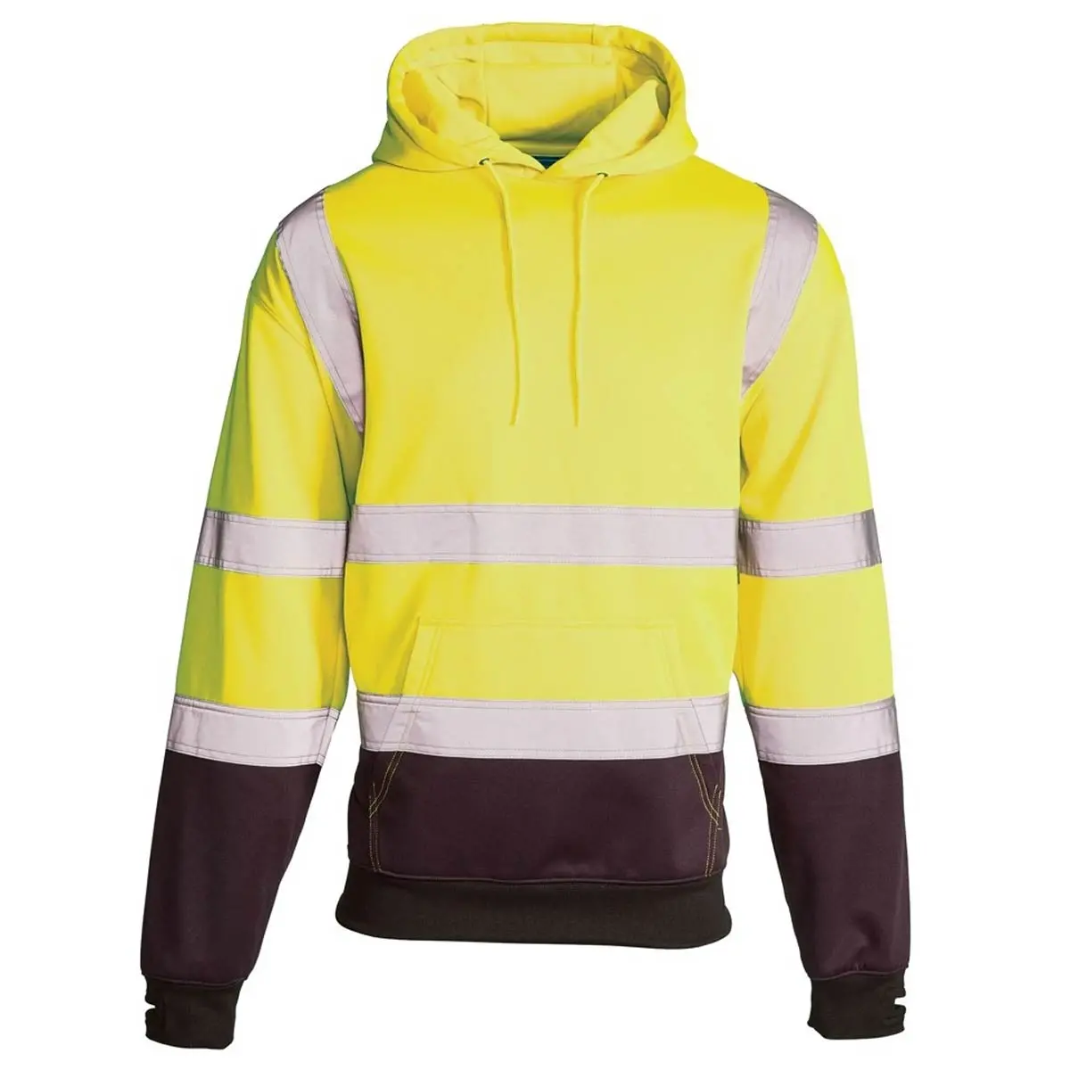 Hi-Vis Reflective 2-Tone Hooded Sweatshirt 1