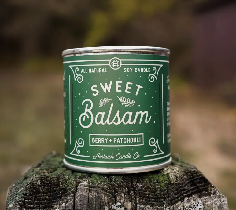 Sweet Balsam | Berry + Patchouli 8Oz Soy Candle 1