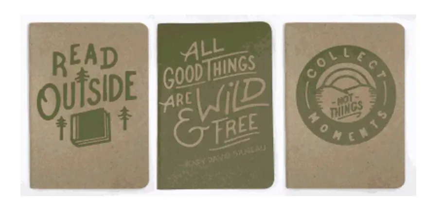 Read Outside 3-Pack Notebooks 1