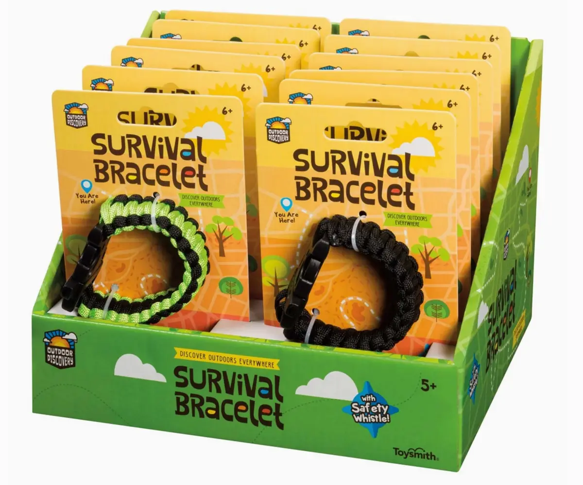 Outdoor Discovery Survival Bracelet With Whistle 1