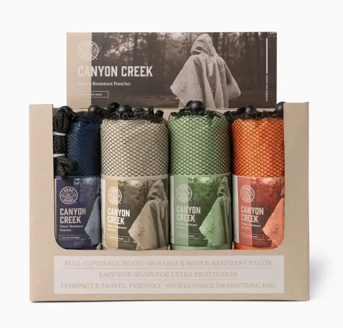 Bunk House Canyon Creek Water-Resistant Poncho 1